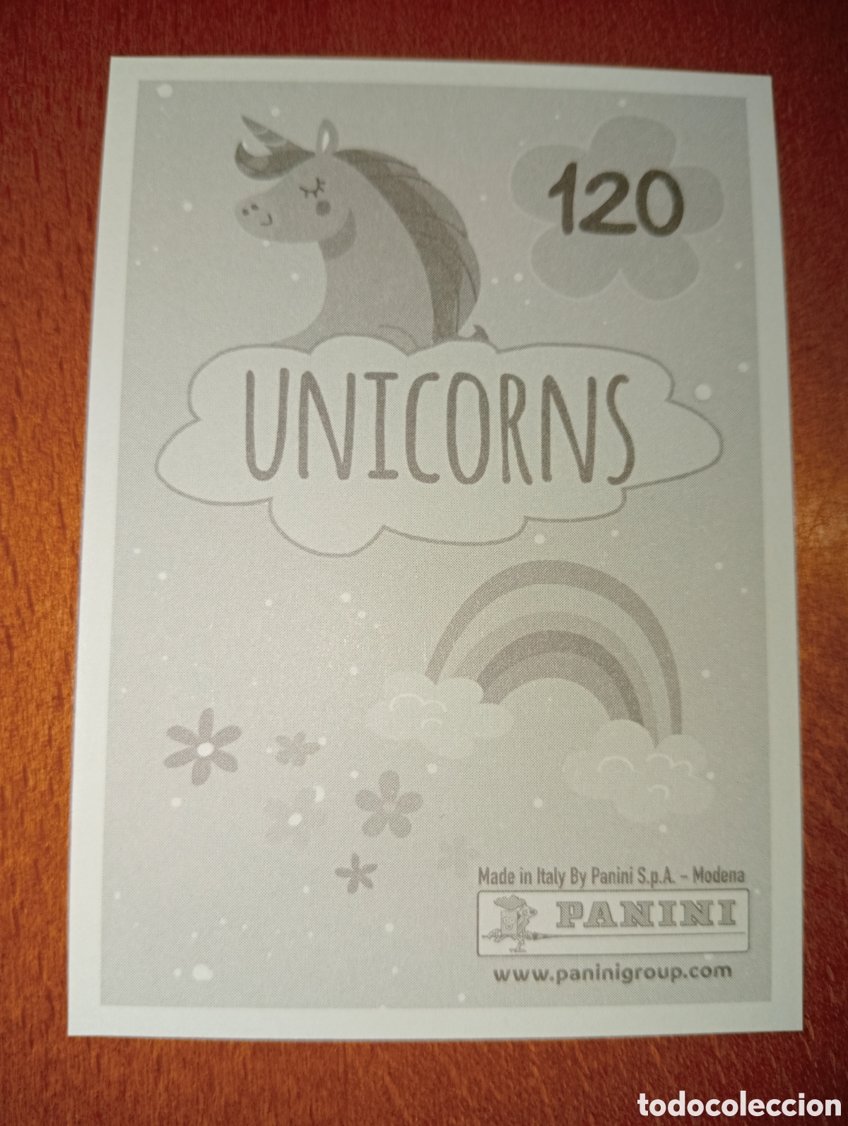 Coleccionismo cromos antiguos: Unicornios n&deg;120 Panini - Foto 2