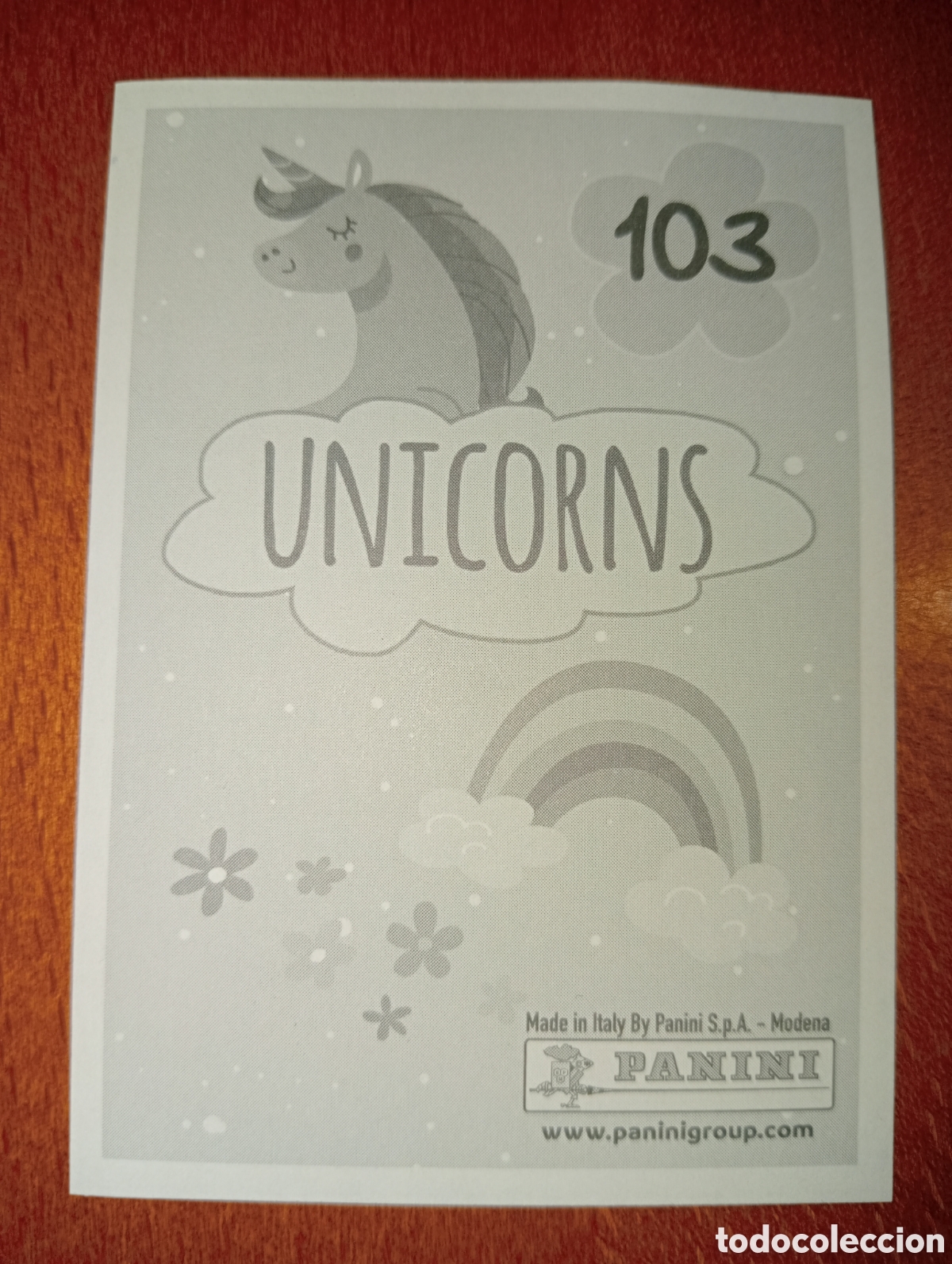 Coleccionismo cromos antiguos: Unicornios n&deg;103 Panini - Foto 2