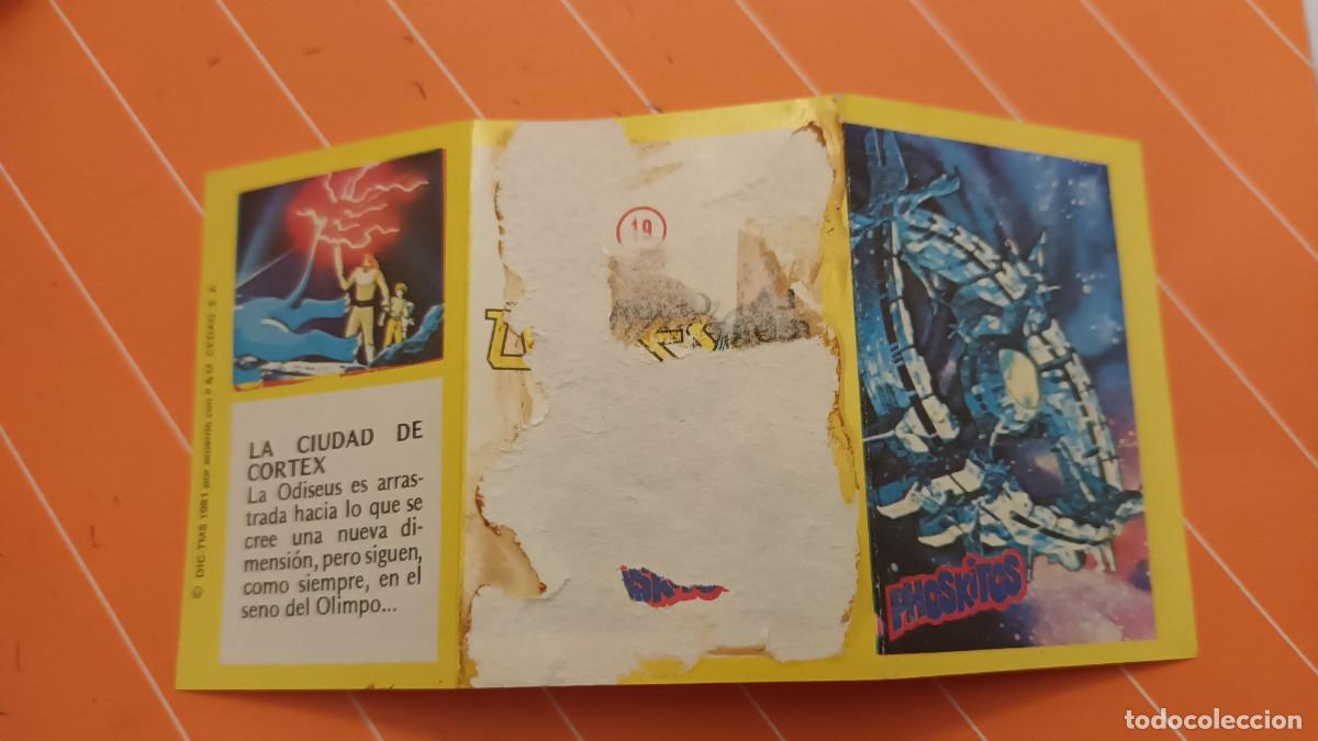 Coleccionismo cromos antiguos: DIFICIL CROMO TRIPTICO ULISES 31 PHOSKITOS CAP&Iacute;TULO CIUDAD CORTEX N 19 robots - Foto 2