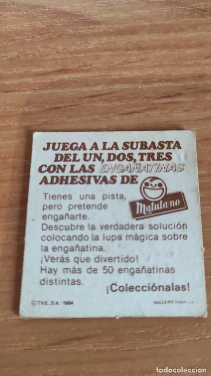 Coleccionismo cromos antiguos: Enga&ntilde;atinas . Matutano. Programa un, dos, tres - Foto 2