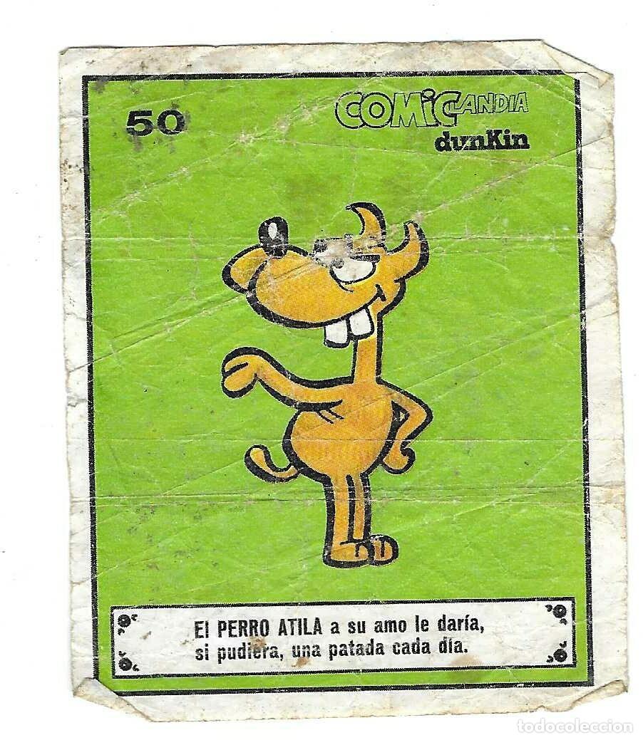 Coleccionismo cromos antiguos: DUNKIN -- COMICLANDIA -- N&ordm; 50 PERRO ATILA - Foto 1