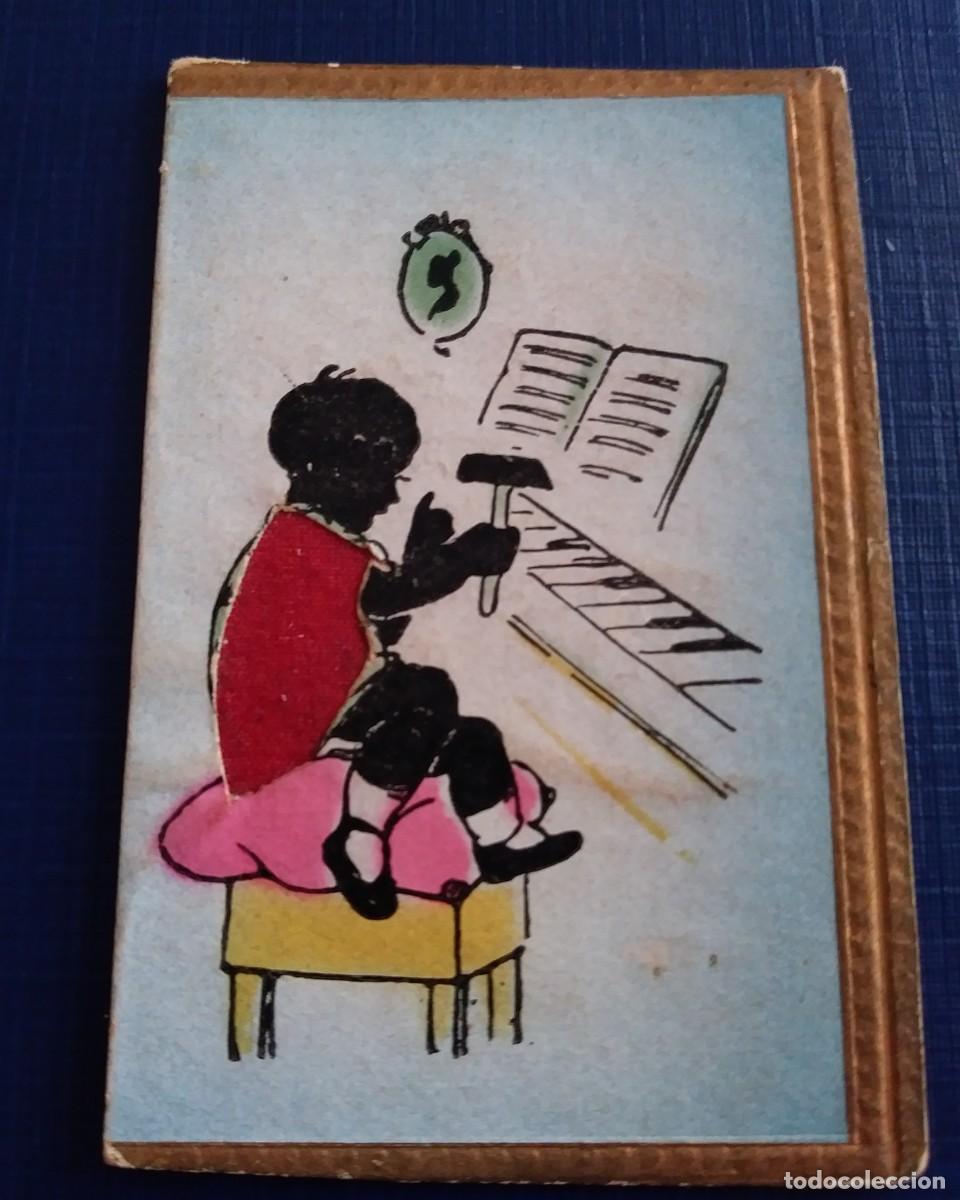 cromo antiguo de niño tocando el pianocromo antiguo de niño tocando el piano  