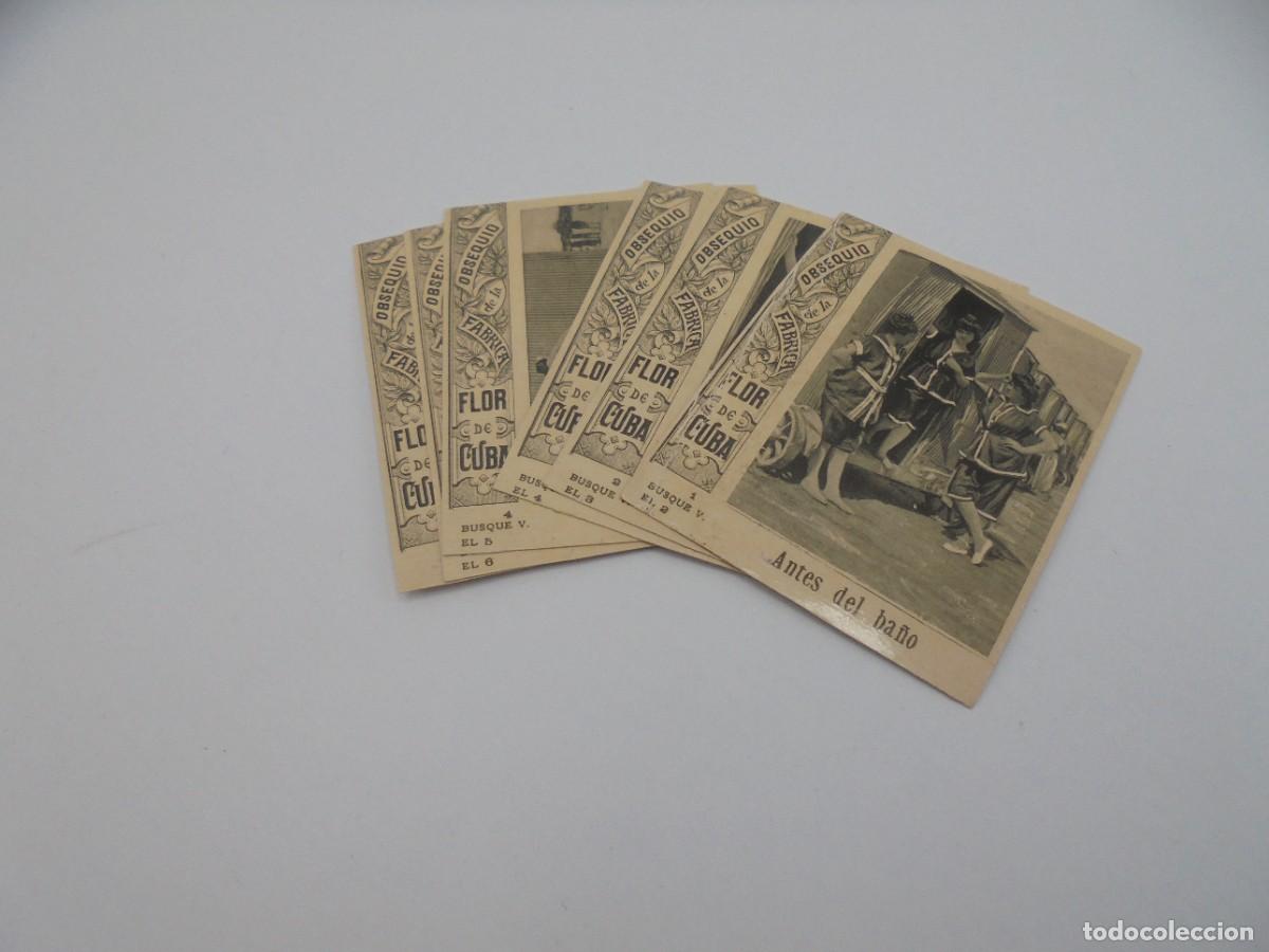 Sammeln alte Sammelbilder: LOTE DE 6 CROMOS ANTIGUOS. FLOR DE CUBA. ANTES DEL BA&Ntilde;O. DEL N&ordm; 1 AL N&ordm; 6. VER FOTOS.