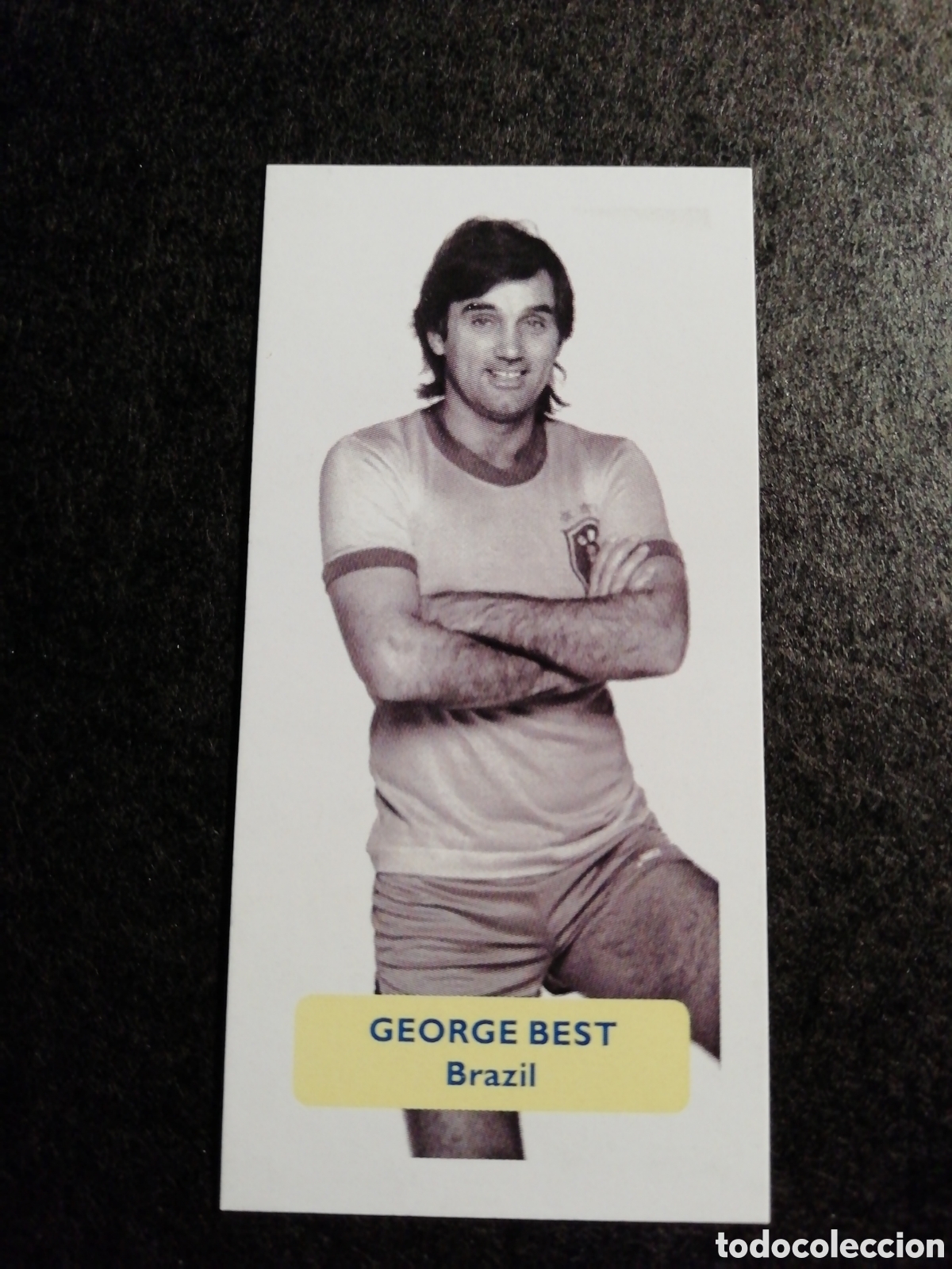 Sammeln alte Sammelbilder: GEORGE BEST - MANCHESTER/ BRASIL.SCORE INTERNATIONAL STARS