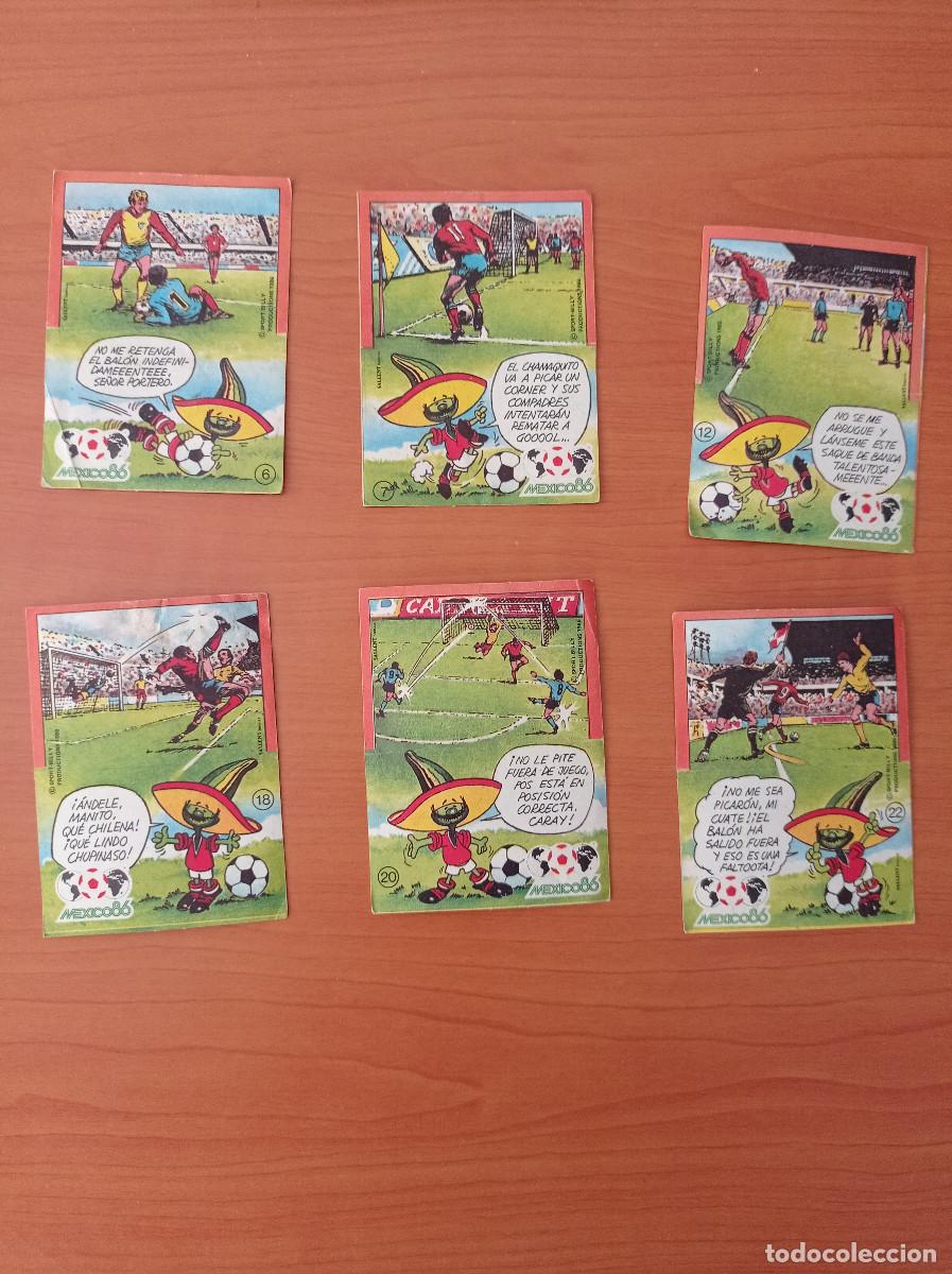 Coleccionismo Cromos antiguos: PHOSKITOS - LOTE 3 CROMOS Mundial MEXICO 86 - A&Ntilde;O 1986
