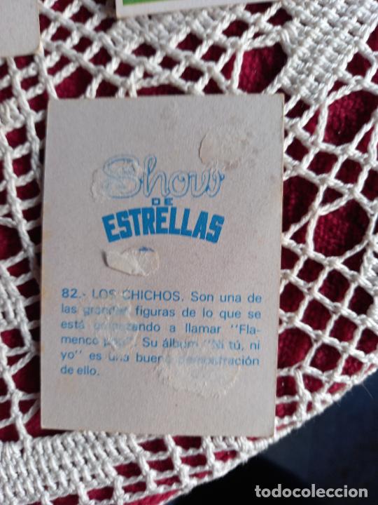 Coleccionismo cromos antiguos: show de estrellas los chichos 82 - Foto 2
