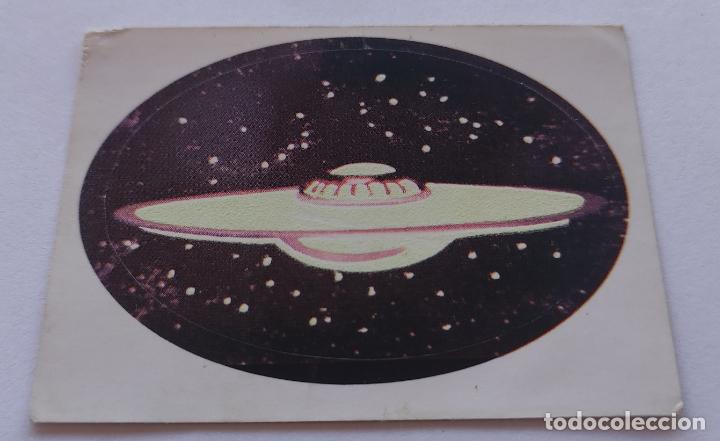 Coleccionismo Cromos antiguos: PEGATINA ANTIGUA PLATILLO VOLANTE OVNI
