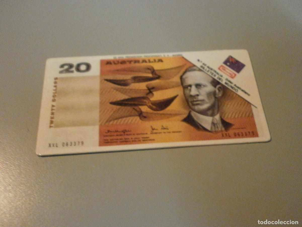 Coleccionismo Cromos antiguos: cromo panrico billete australia