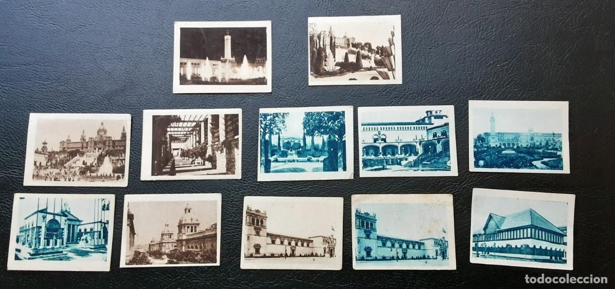 Coleccionismo cromos antiguos: Lote de 12 cromos Exposici&oacute;n Internacional de Barcelona del &aacute;lbum Mi papel