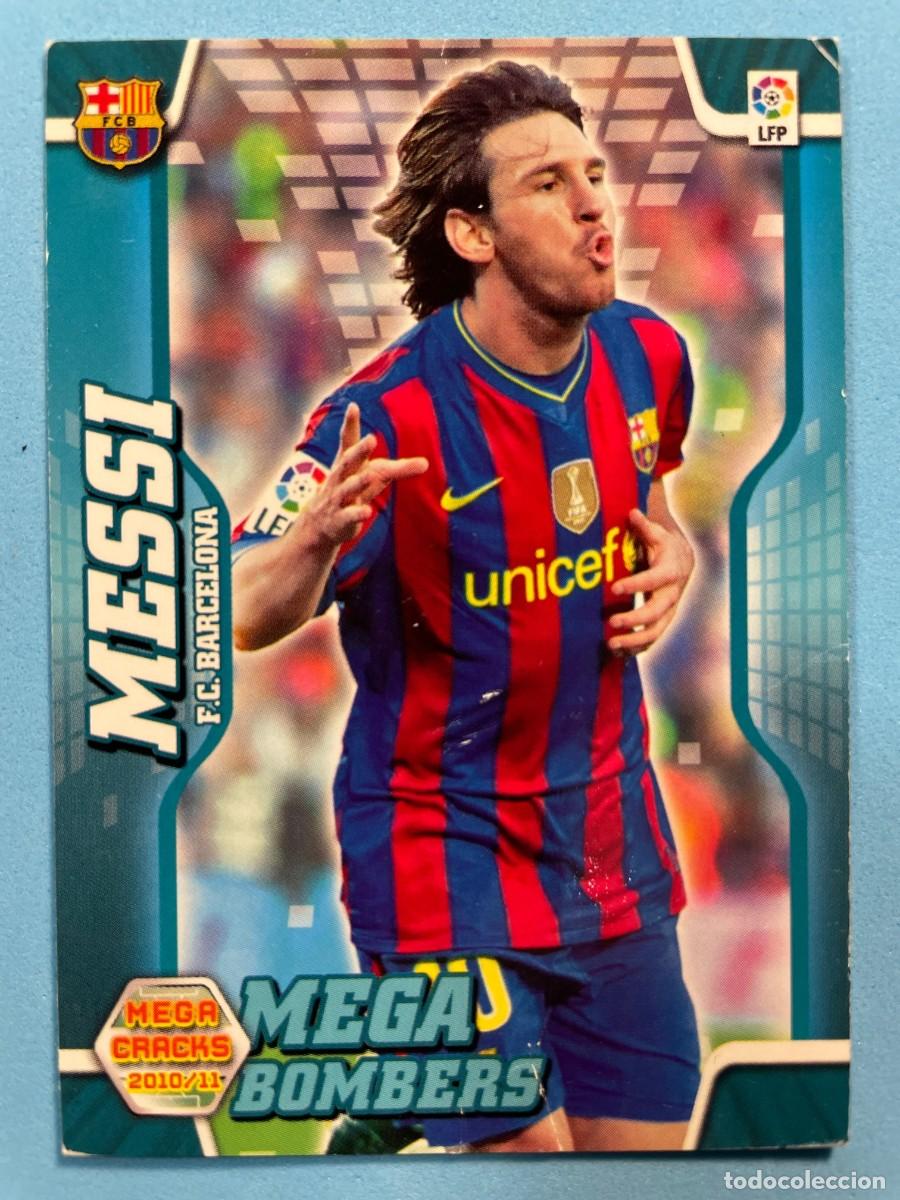 Coleccionismo cromos antiguos: MESSI MEGA BOMBERS N&ordm;397 MEGACRACKS 2010 2011 - Foto 1