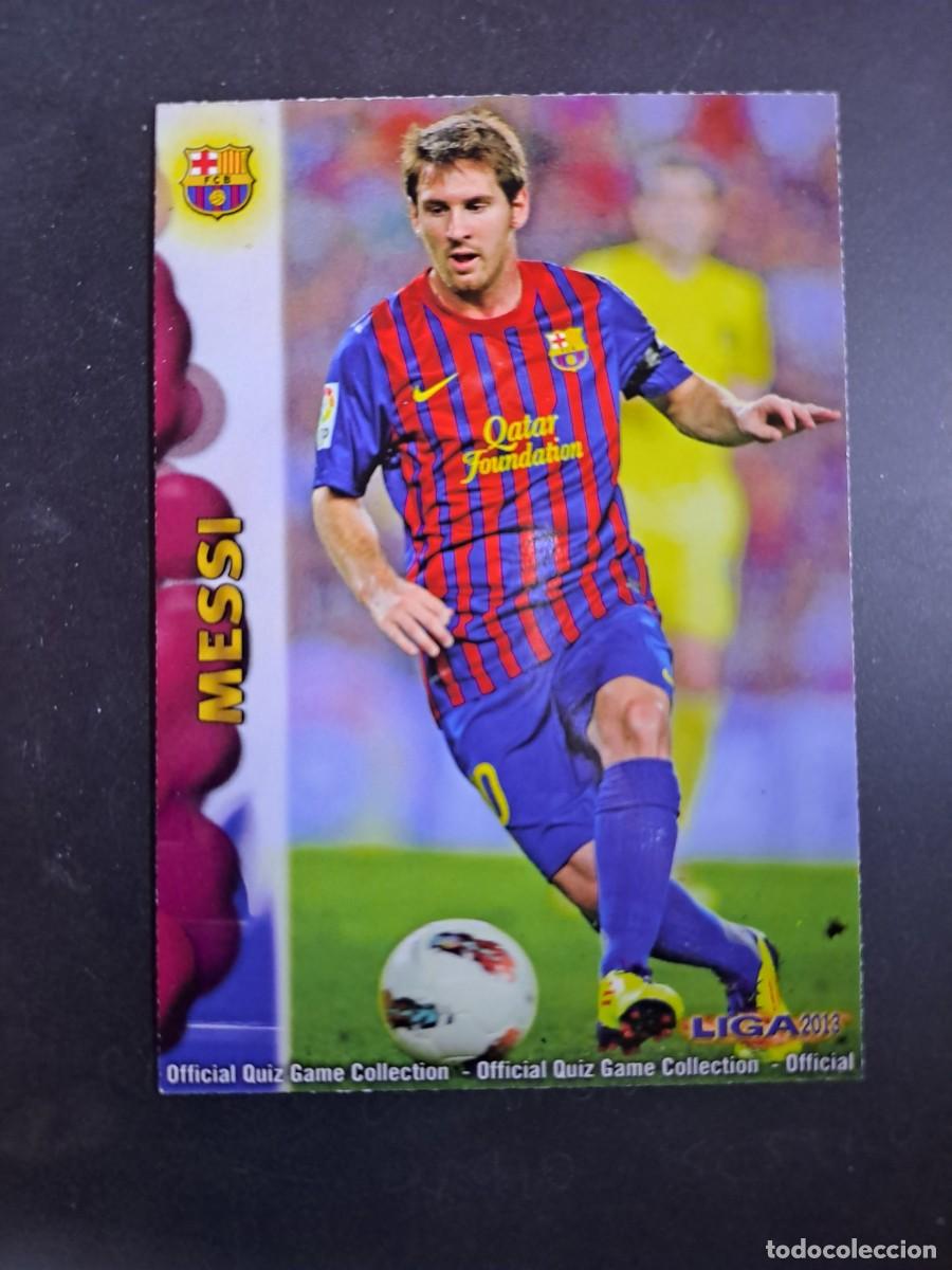 Coleccionismo Cromos antiguos: QUIZ GAME 2013 MESSI 44 BARCELONA CROMO FICHAS LIGA 12 13 2012 MUNDICROMO