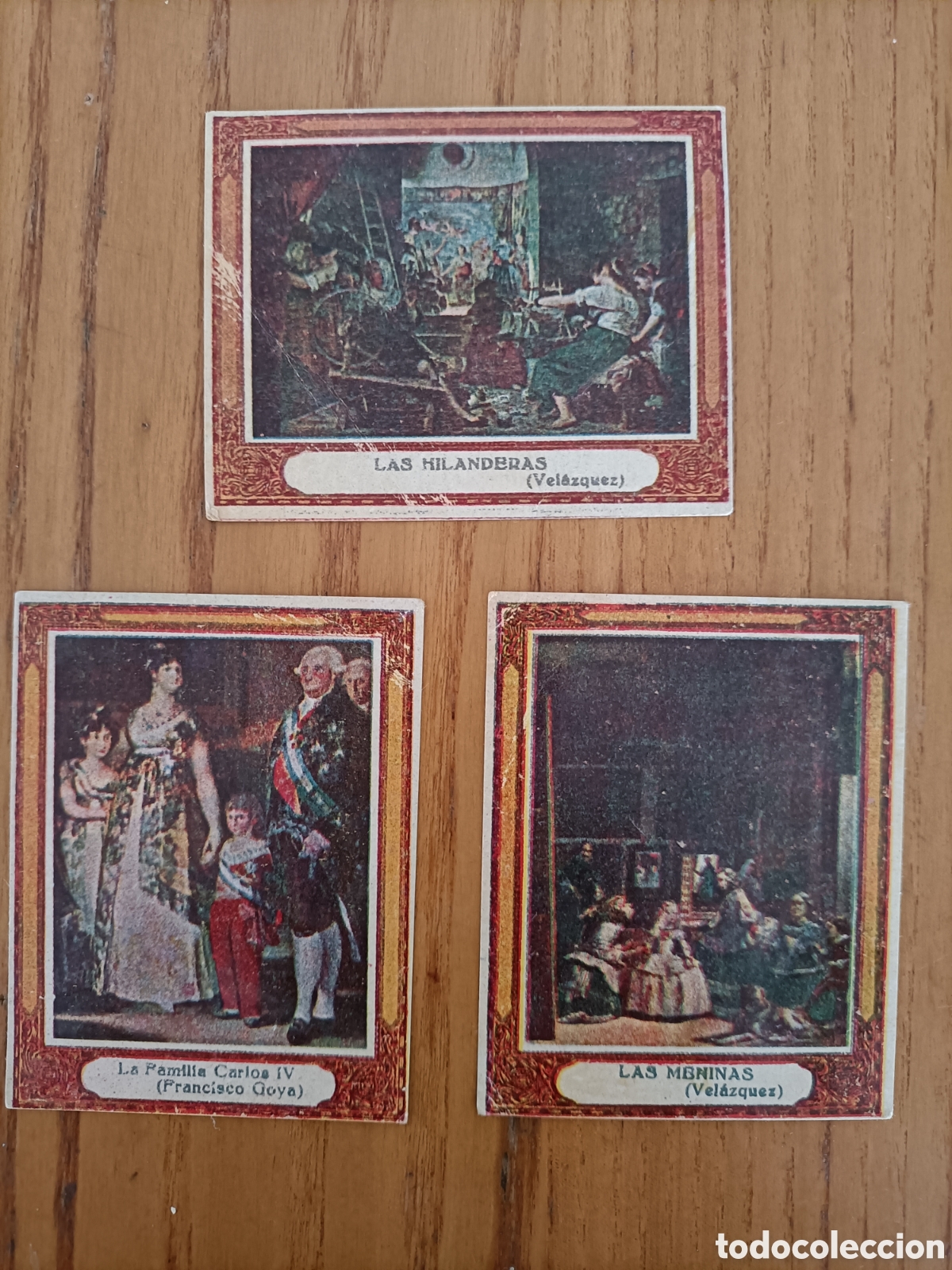 Coleccionismo Cromos antiguos: Chocolates Pe&ntilde;agolosa. Tres Cromos Vel&aacute;zquez y Goya.
