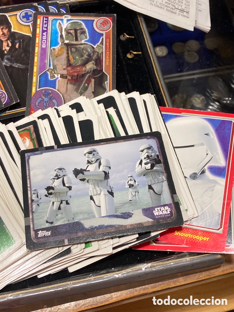 Coleccionismo cromos antiguos: Lote de m&aacute;s de 100 cromos de star wars - Foto 3