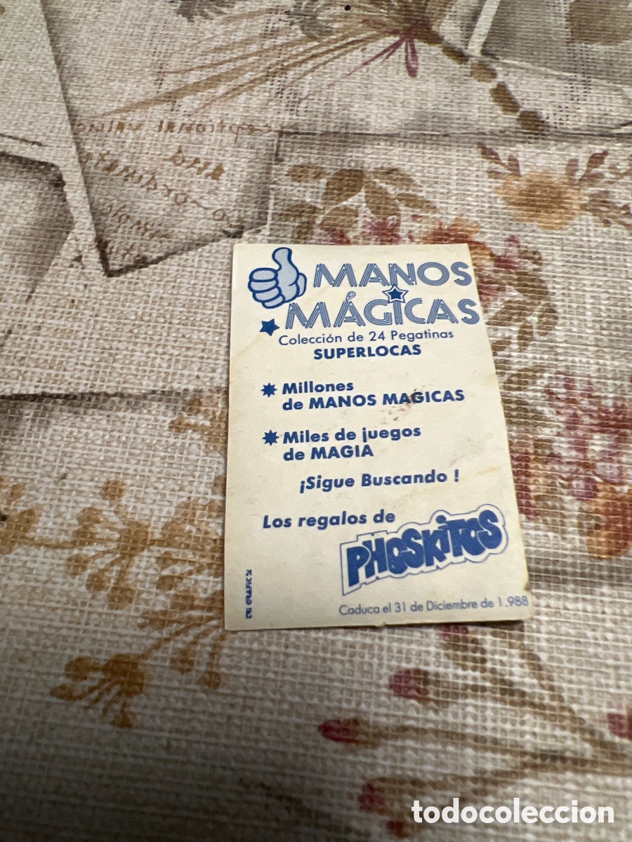 Coleccionismo cromos antiguos: Phoskitos manis magicas - Foto 2