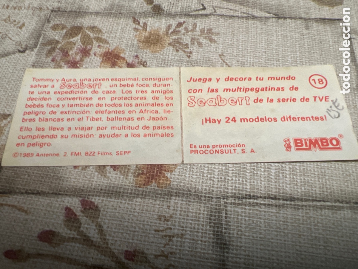 Coleccionismo cromos antiguos: Bimbo seabert n&uacute;mero 18 - Foto 2
