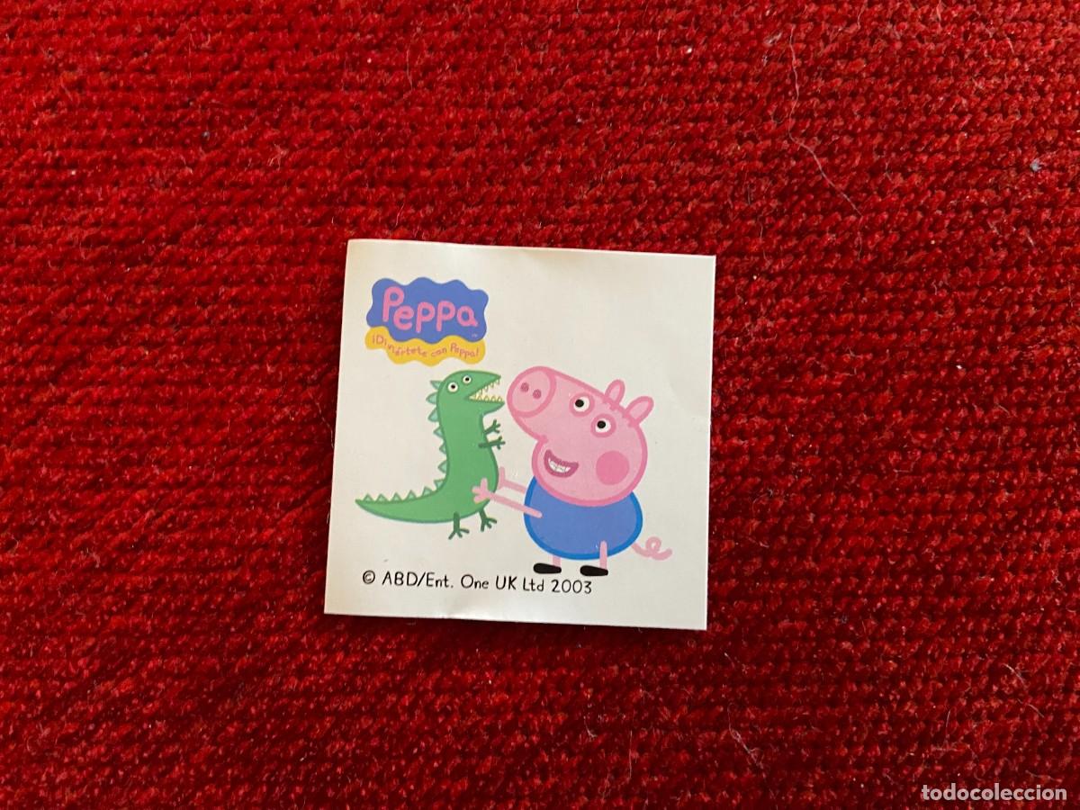 Coleccionismo Cromos antiguos: R20923 CROMO PEGATINA ADHESIVO DIVIERTETE CON PEPPA PIG TOSFRIT DINOSAURIO SIN PEGAR