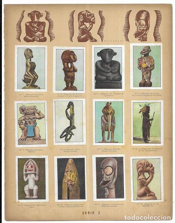 Coleccionismo Cromos antiguos: Cromo. Como se imaginan los salvajes a sus Antepasados. Serie 2 Curiosidades del Universo Nest