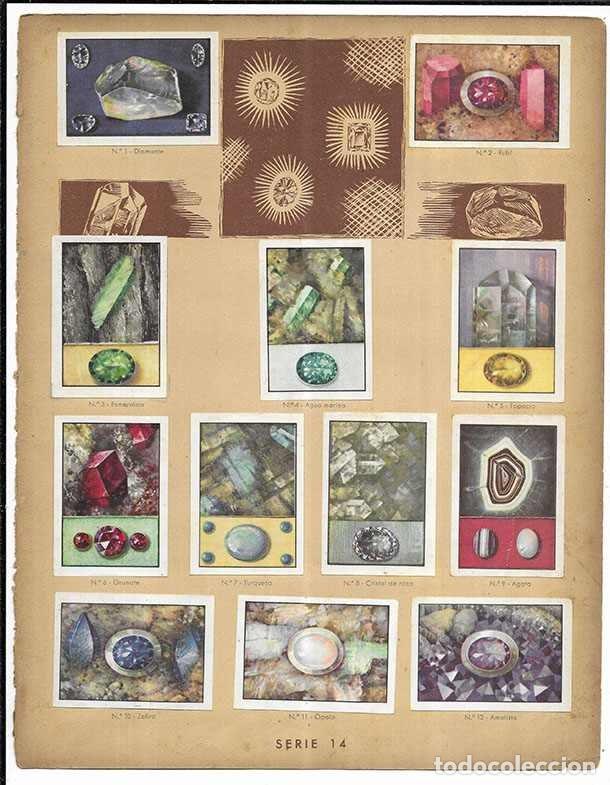 Coleccionismo cromos antiguos: Cromo. Los Tesoros de la Tierra. Serie 14 Curiosidades del Universo Nestl&eacute; 12 cromos completa