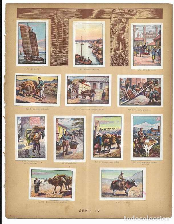 Coleccionismo Cromos antiguos: Cromo.Los Medios de Transporte en China. Serie 19 Curiosidades del Universo Nestl&eacute; 12 cromos com