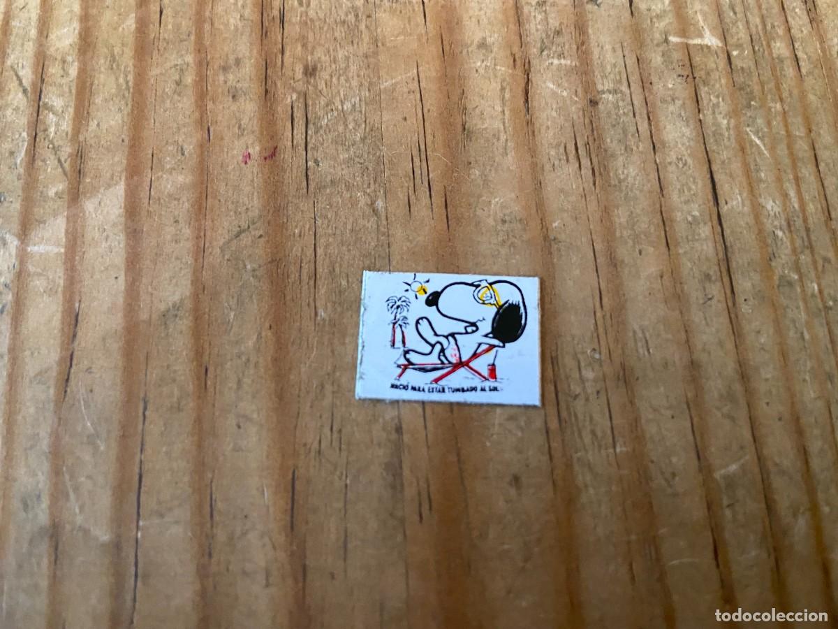 Coleccionismo Cromos antiguos: R20988 ANTIGUO CROMO PEGATINA ADHESIVO SNOOPY EN LA PLAYA SIN PEGAR