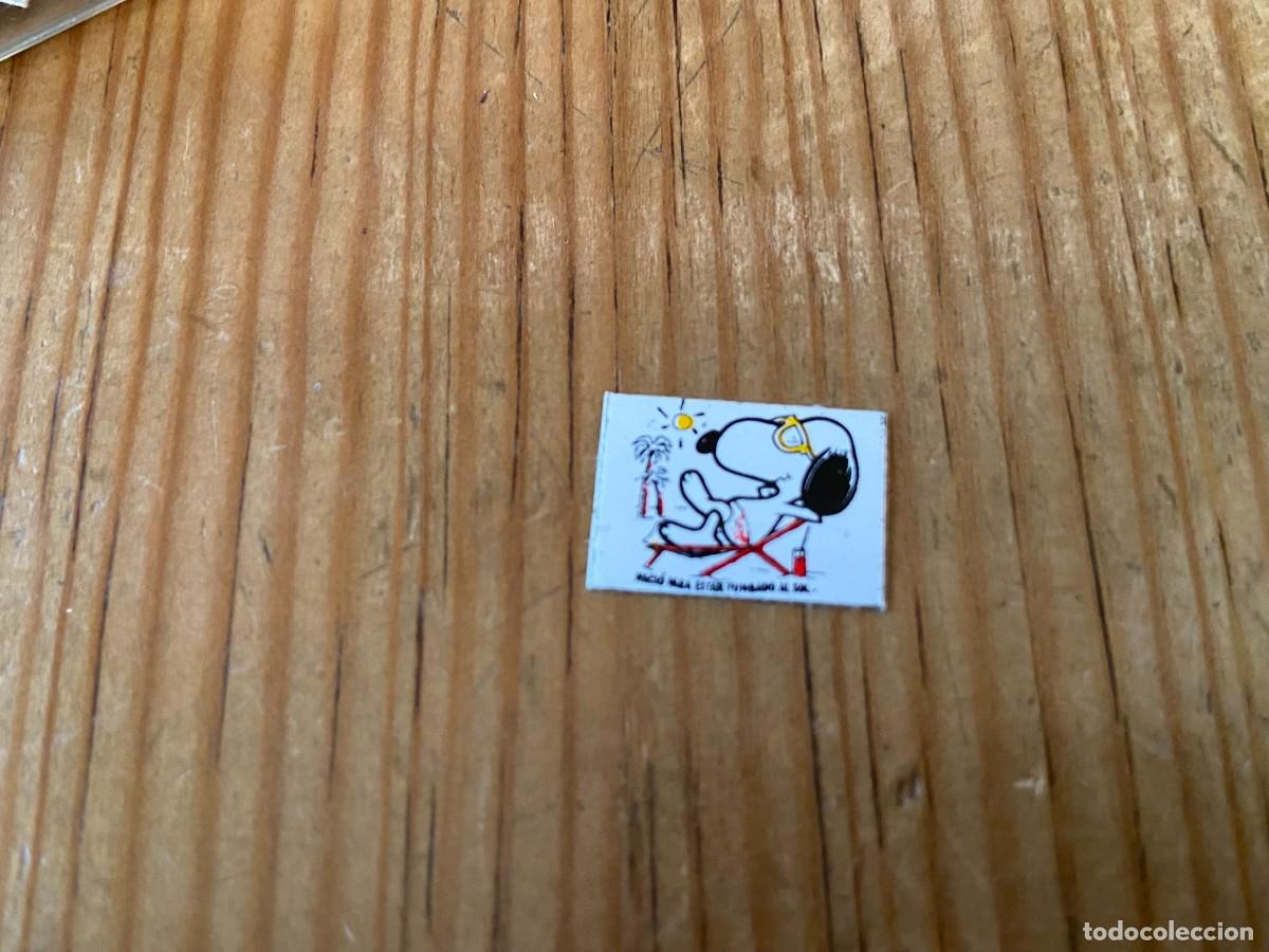 Coleccionismo Cromos antiguos: R20988 ANTIGUO CROMO PEGATINA ADHESIVO SNOOPY EN LA PLAYA SIN PEGAR