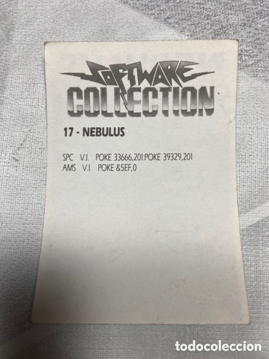 Coleccionismo cromos antiguos: SOFTWARE COLLECTION - N&Uacute;MERO 17 NEBULUS - Foto 2