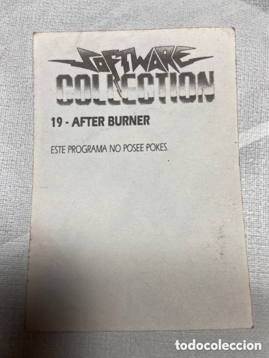 Coleccionismo cromos antiguos: Software Collection - 19 After Burner - Foto 2