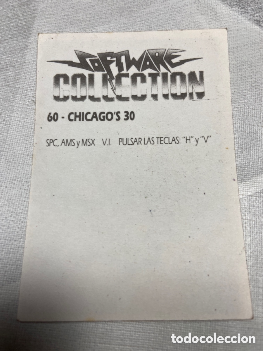 Coleccionismo cromos antiguos: SOFTWARE COLLECTION - N&Uacute;MERO 60 CHICAGOS 30 - Foto 2