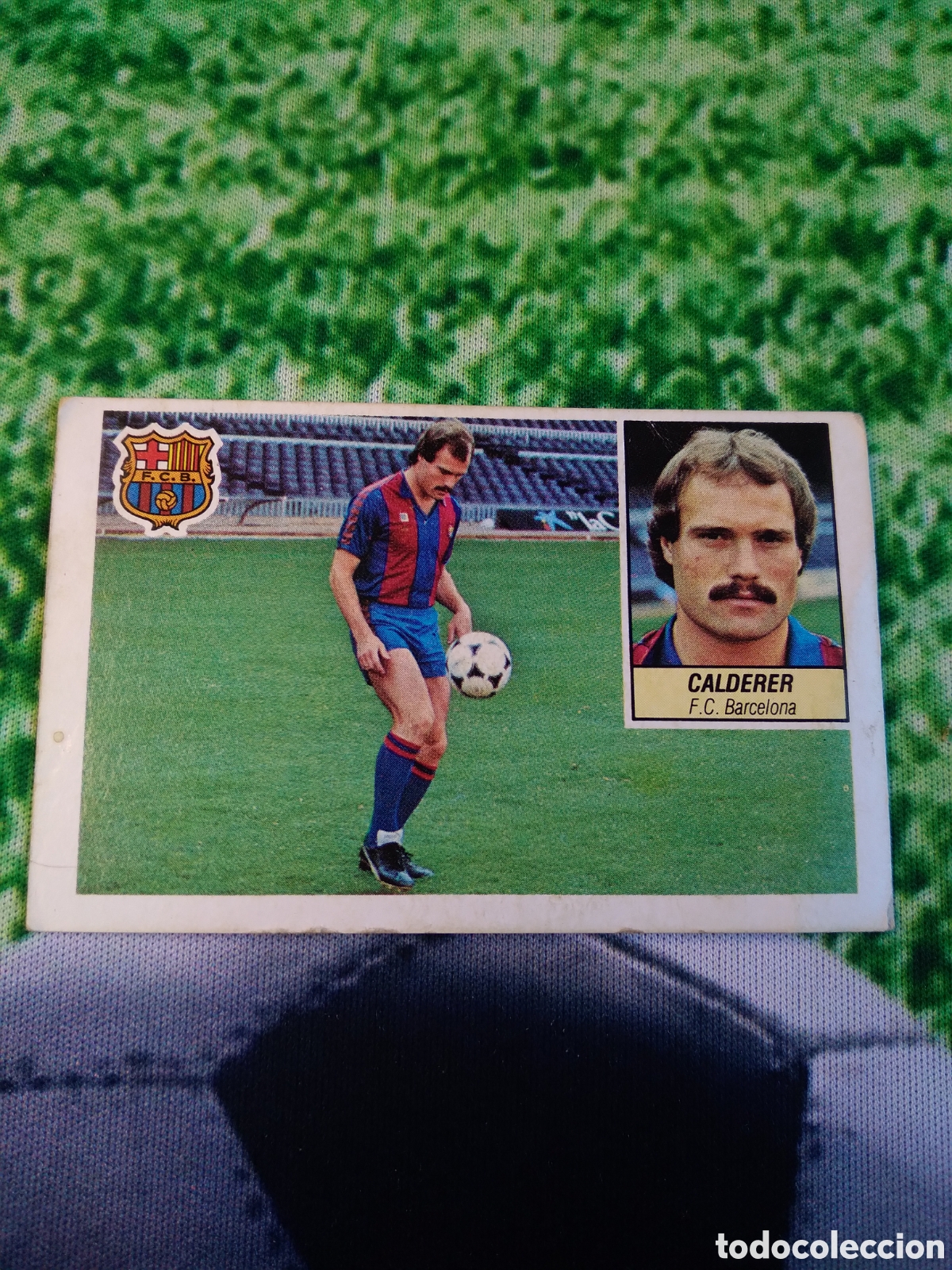 Coleccionismo cromos antiguos: Calderer fichaje 27.liga este 84-85