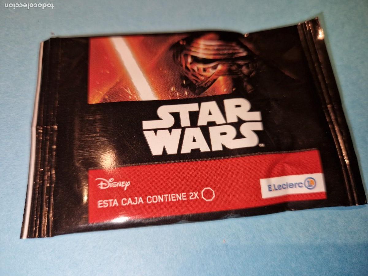 Coleccionismo cromos antiguos: SOBRE DE CROMOS DE STAR WARS SIN ABRIR DEL E.LECLERC - Foto 1