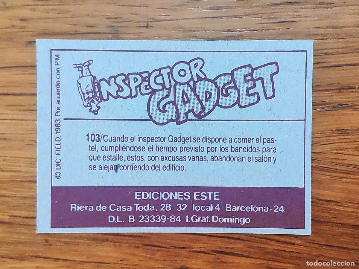 Coleccionismo cromos antiguos: Cromo n&ordm; 103 INSPECTOR GADGET (Ediciones Este 1983) - Foto 2