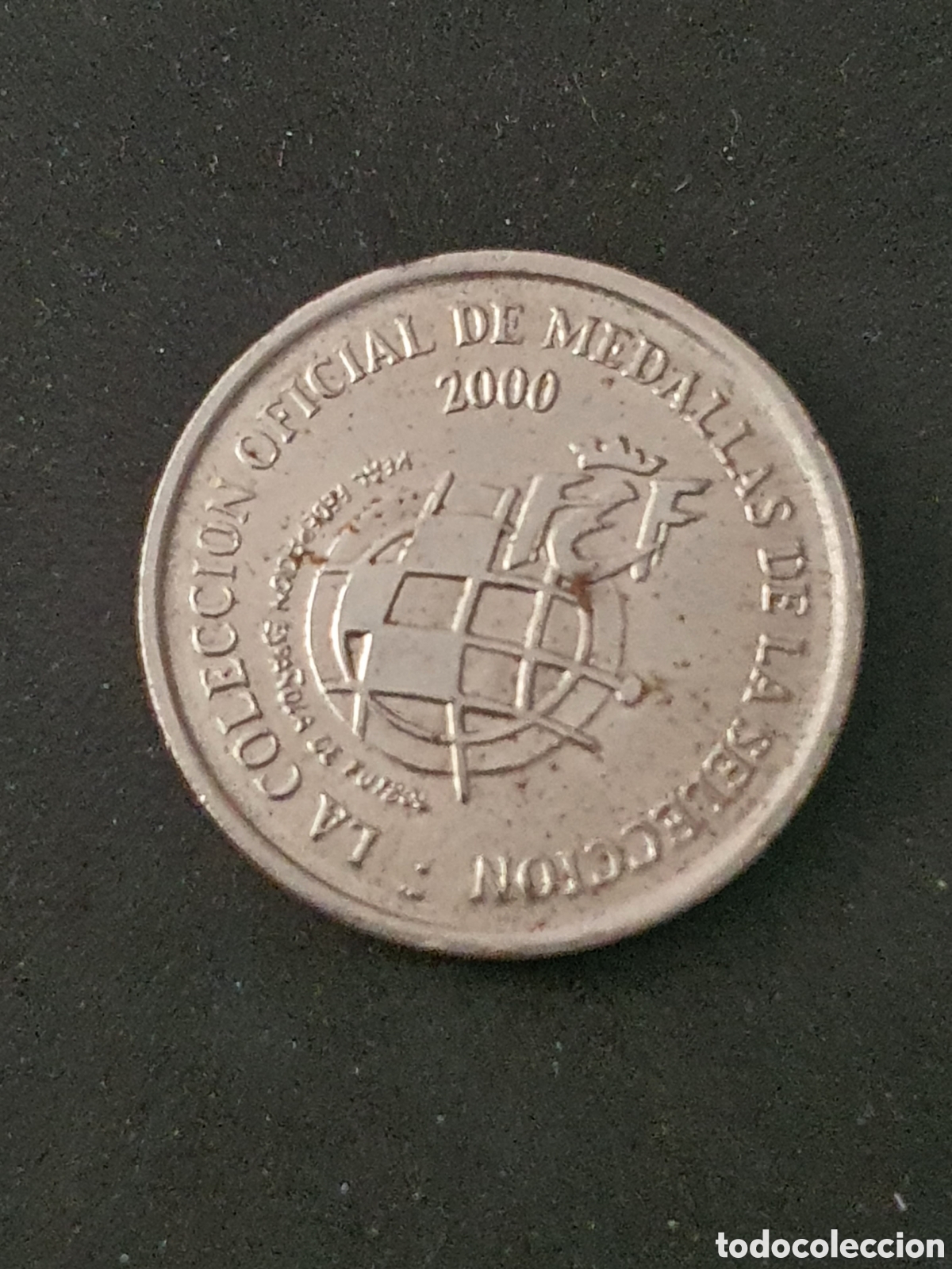 Coleccionismo cromos antiguos: Moneda medallas de la selecci&oacute;n, Cesar a&ntilde;o 2000 - Foto 2