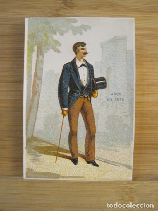 Coleccionismo Cromos antiguos: MODA-LA MODE EN 1878-CROMO ANTIGUO-VER FOTOS-(100.284)