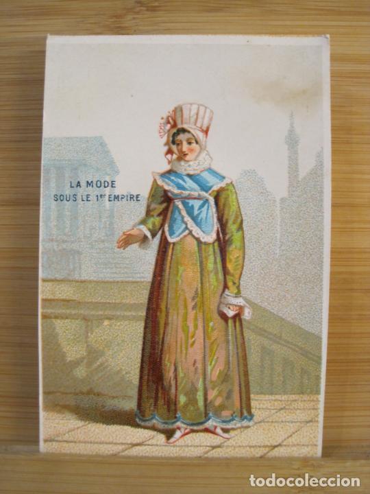 Coleccionismo Cromos antiguos: MODA-LA MODE SOUS LE 1ER EMPIRE-CROMO ANTIGUO-VER FOTOS-(100.285)