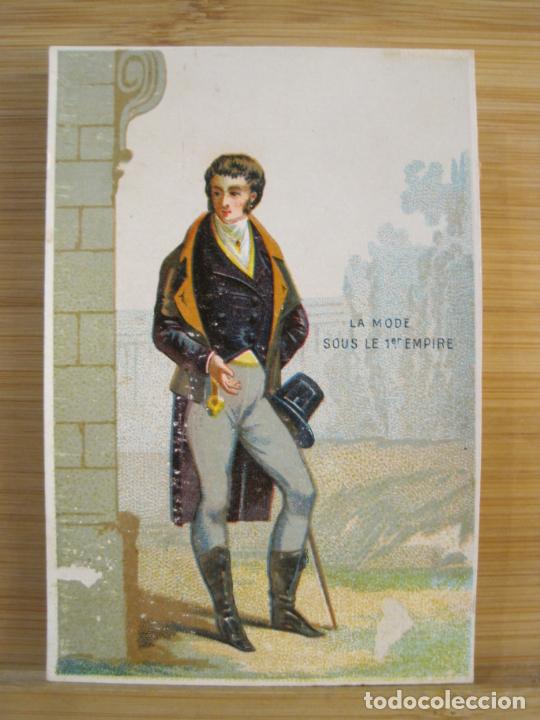 Coleccionismo Cromos antiguos: MODA-LA MODE SOUS LE 1ER EMPIRE-CROMO ANTIGUO-VER FOTOS-(100.287)