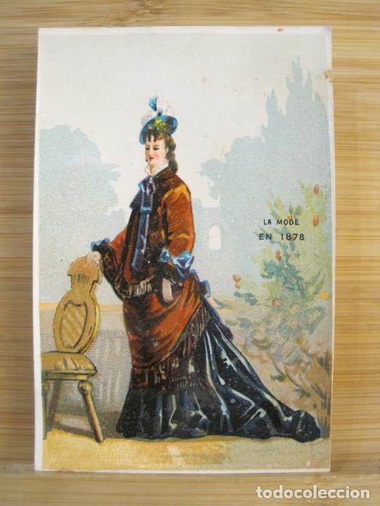 Coleccionismo Cromos antiguos: MODA-LA MODE EN 1878-CROMO ANTIGUO-VER FOTOS-(100.288)