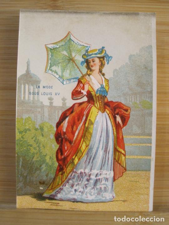 Coleccionismo Cromos antiguos: MODA-LA MODE SOUS LOUIS XV-CROMO ANTIGUO-VER FOTOS-(100.290)