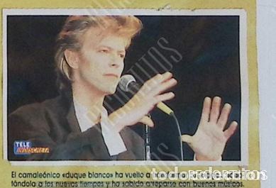 Coleccionismo cromos antiguos: tele-indiscreta david bowie 164