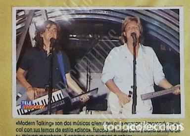 Coleccionismo cromos antiguos: tele-indiscreta modern talking 165 - Foto 1