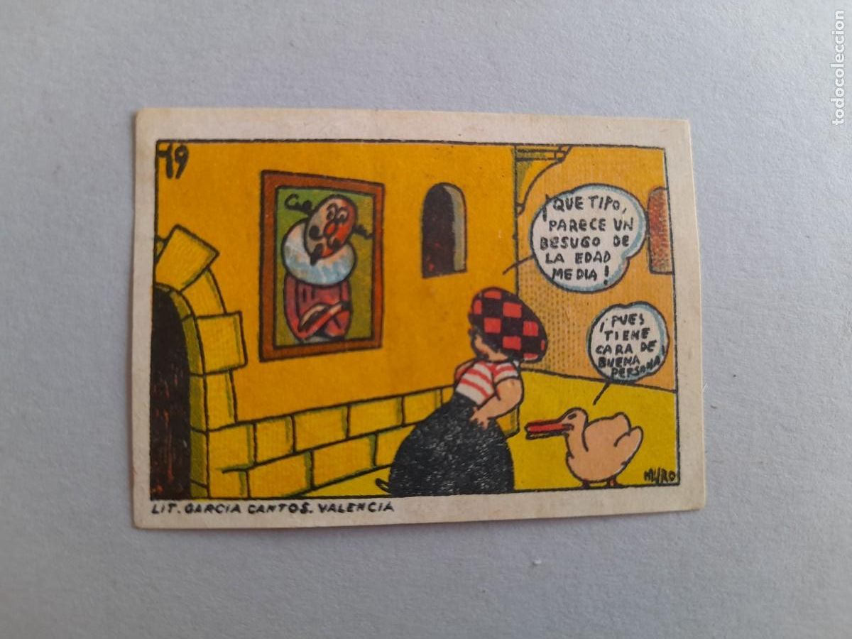 Coleccionismo cromos antiguos: cromo caramelos saile, bonrepos valencia, francisco elias duran, n&ordm; 19