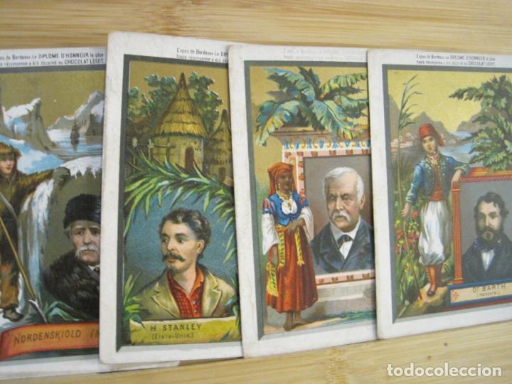 Coleccionismo Cromos antiguos: COLECCION DE 4 CROMOS ANTIGUOS-CHOCOLATE LOUIT-VER FOTOS-(100.672)