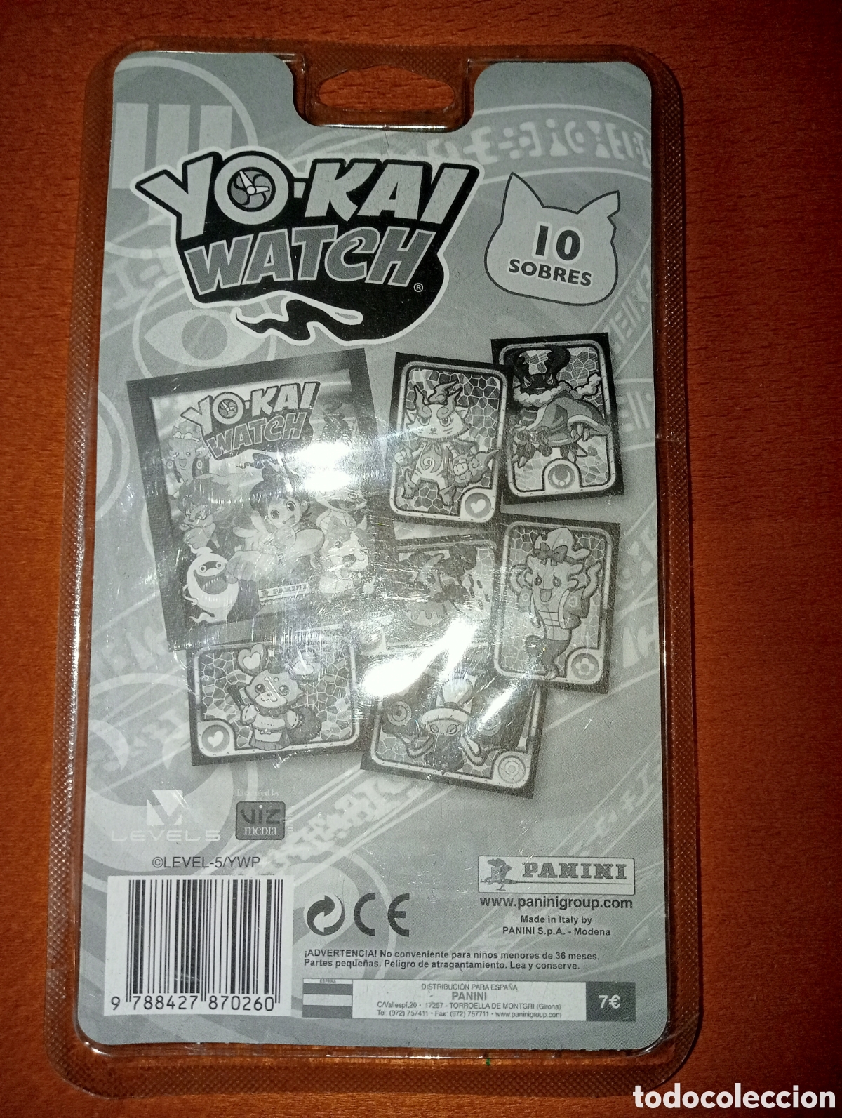 Coleccionismo cromos antiguos: Blister 10 sobres Yo-kai Watch panini - Foto 2