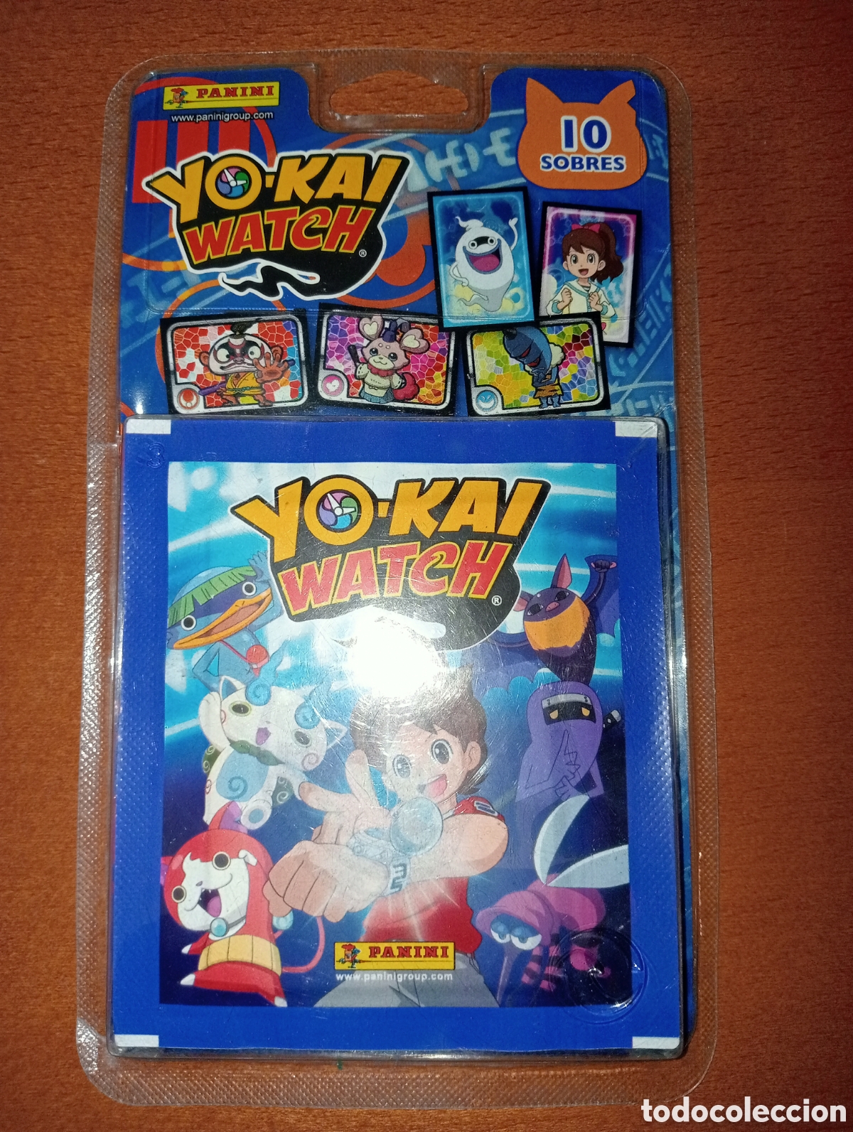 Coleccionismo cromos antiguos: Blister 10 sobres Yo-kai Watch panini - Foto 1