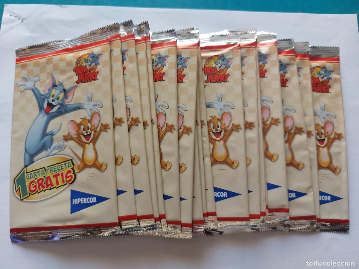 Coleccionismo cromos antiguos: 18 sobres de cromos sin abrir tom y jerry hipercor - Foto 1
