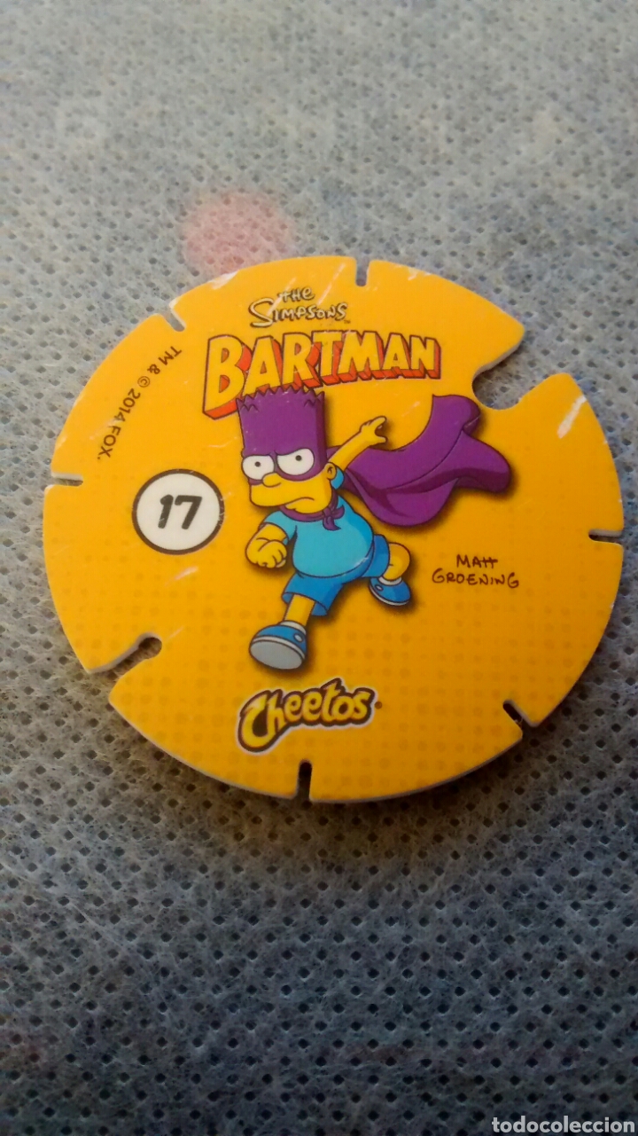 Coleccionismo cromos antiguos: BARTMAN CHEETOS MATUTANO SIMPSONS TAZO 17 - Foto 2