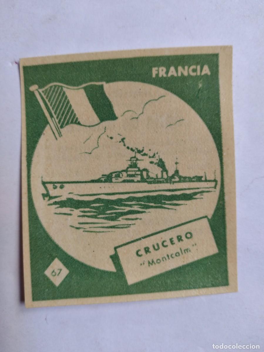 Cromo el Juego de las Batallas Navales Francia Crucero Montcalm Nº 67
