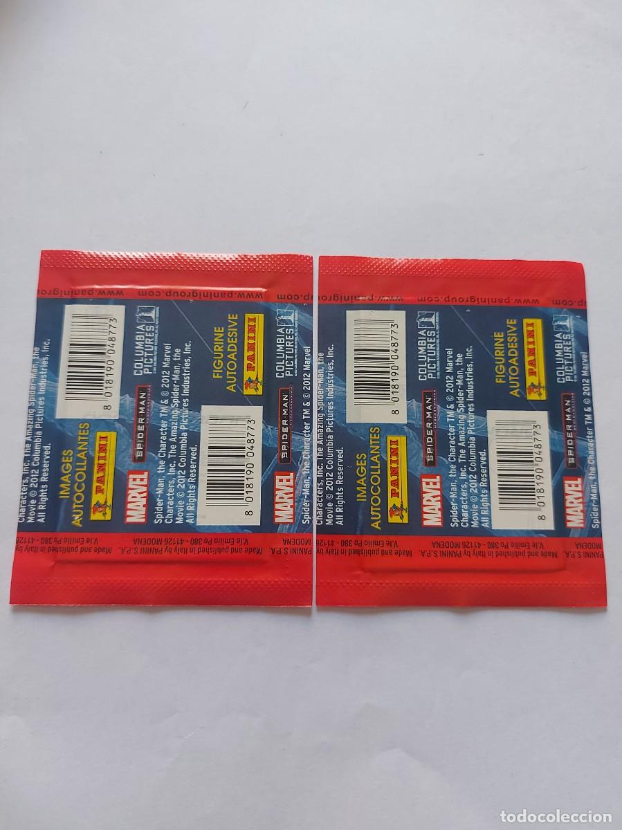 Coleccionismo cromos antiguos: Sobres de cromos sin abrir spiderman - Foto 2