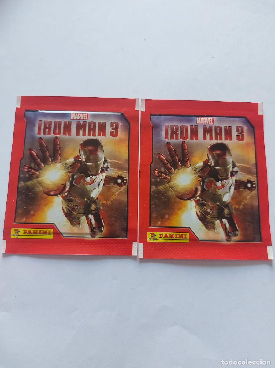 Coleccionismo cromos antiguos: 2 sobres de cromos sin abrir iron man 3 - Foto 1