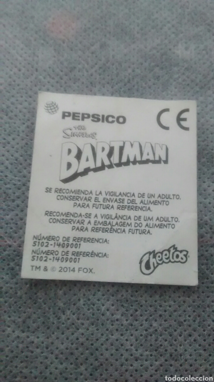 Coleccionismo cromos antiguos: PEGATINA BARTMAN CHEETOS. N 15 - Foto 2
