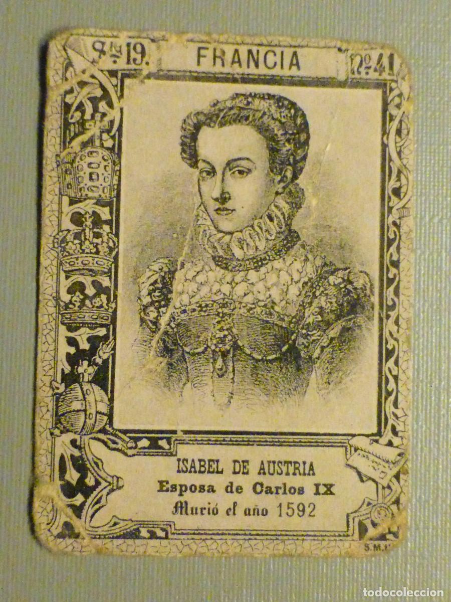 Colecionismo Cromos antigos: Cromo - Fototi&igrave;a Cajas de Cerillas - N&ordm;41 de la Serie 19 - Isabel de Austria